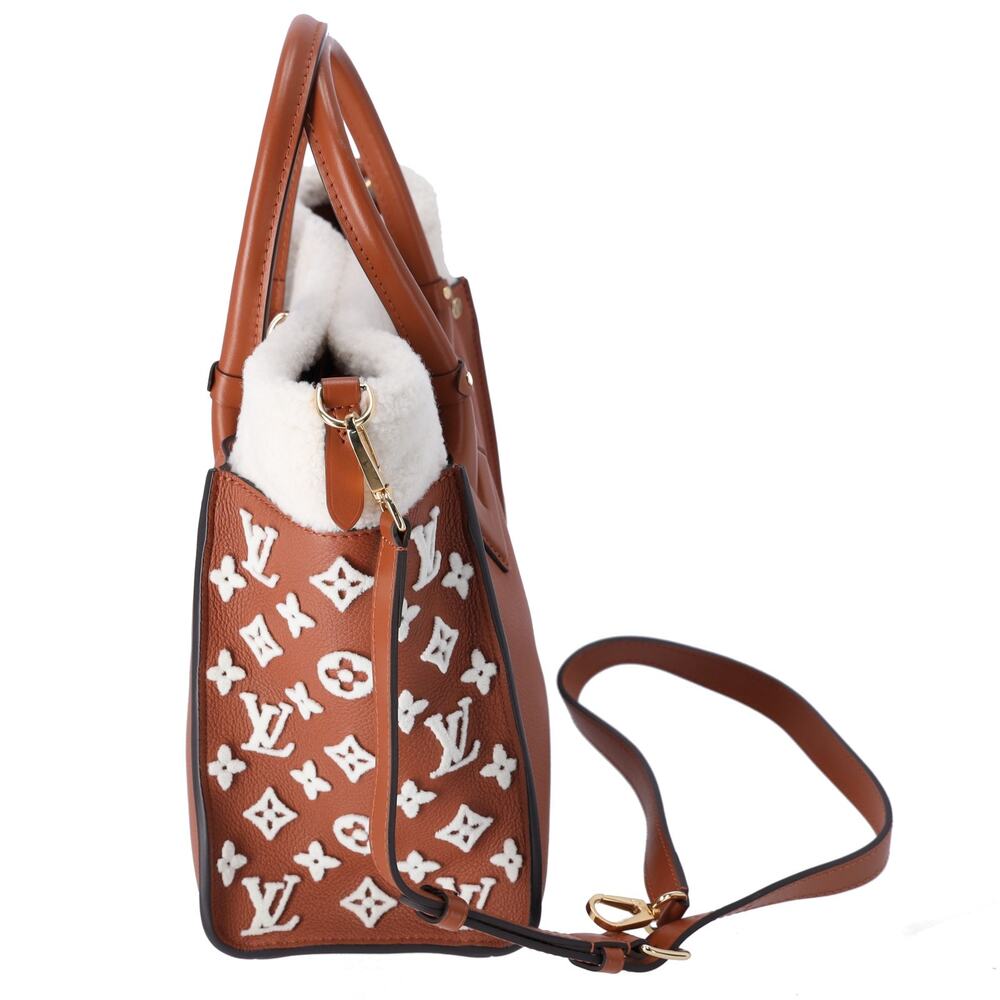 Louis Vuitton On My Side MM Monogram Tuffetage Tote Bag M21004 Brown - Picture 3 of 8